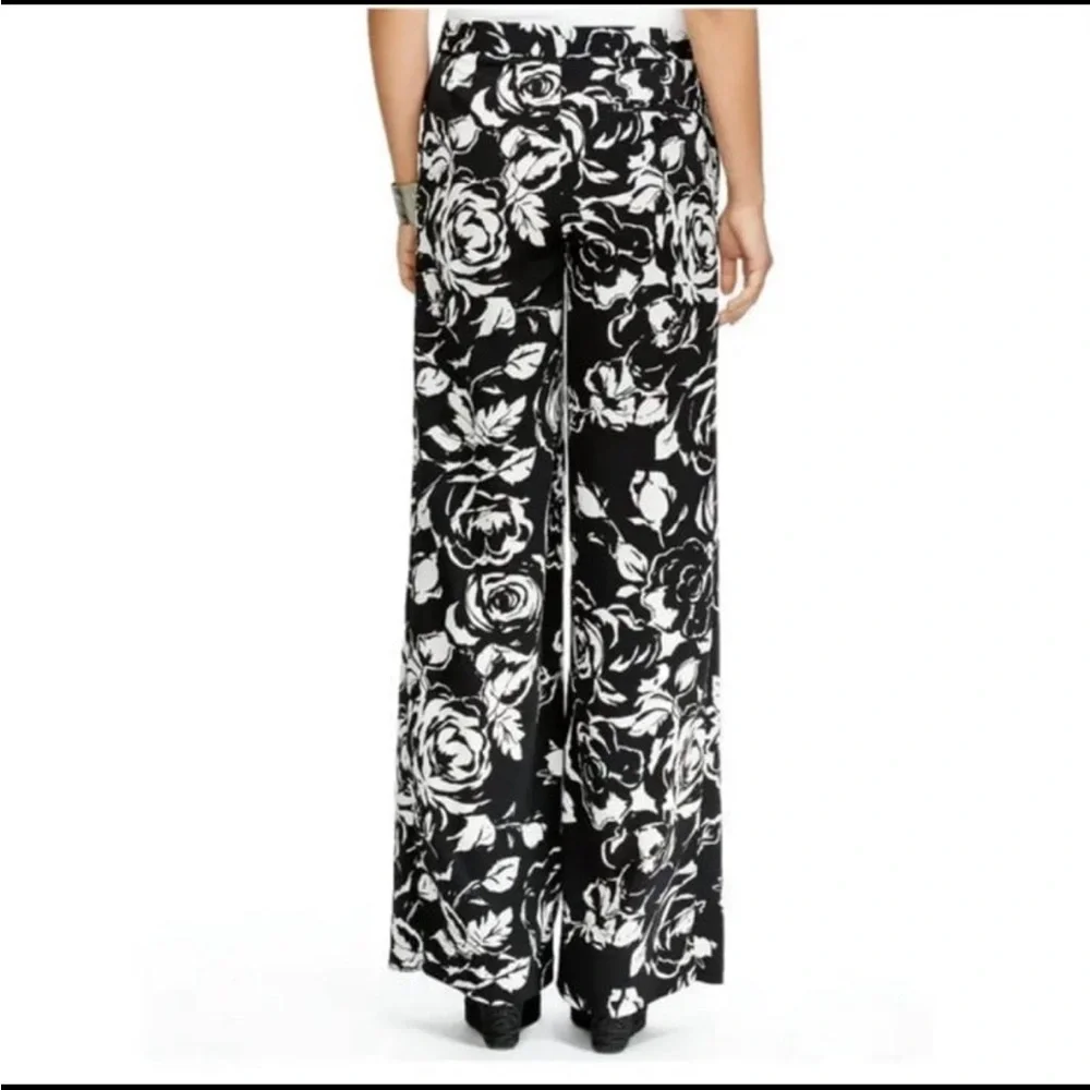 Ralph Lauren palazzo wide leg Floral pants SZ 10 - Picture 2 of 12
